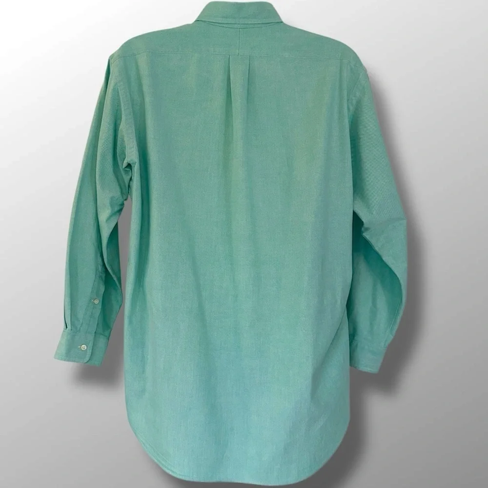 Ralph Lauren Yarmouth Button-Down Shirt L/S Mint Green Oxford 16 X 33